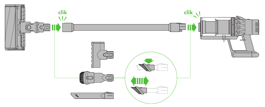 Dyson - V10 Absolute - Montage - Stap 1 Montage - Stap 1