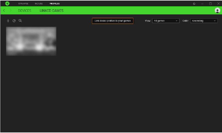 Razer - COBRA - Configureren - Tabblad Profielen - Stap 2 Configureren - Tabblad Profielen - Stap 2