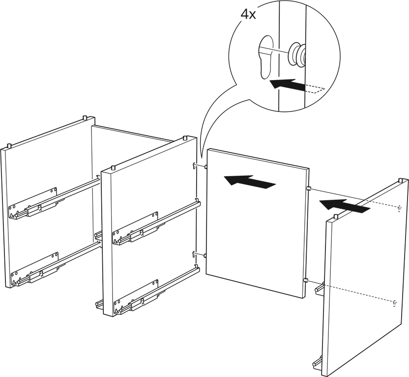 IKEA - NORDLI - Installatie - Stap 14 Installatie - Stap 14