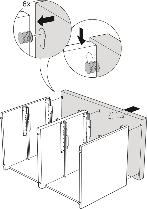 IKEA - NORDLI - Installatie - Stap 17 Installatie - Stap 17