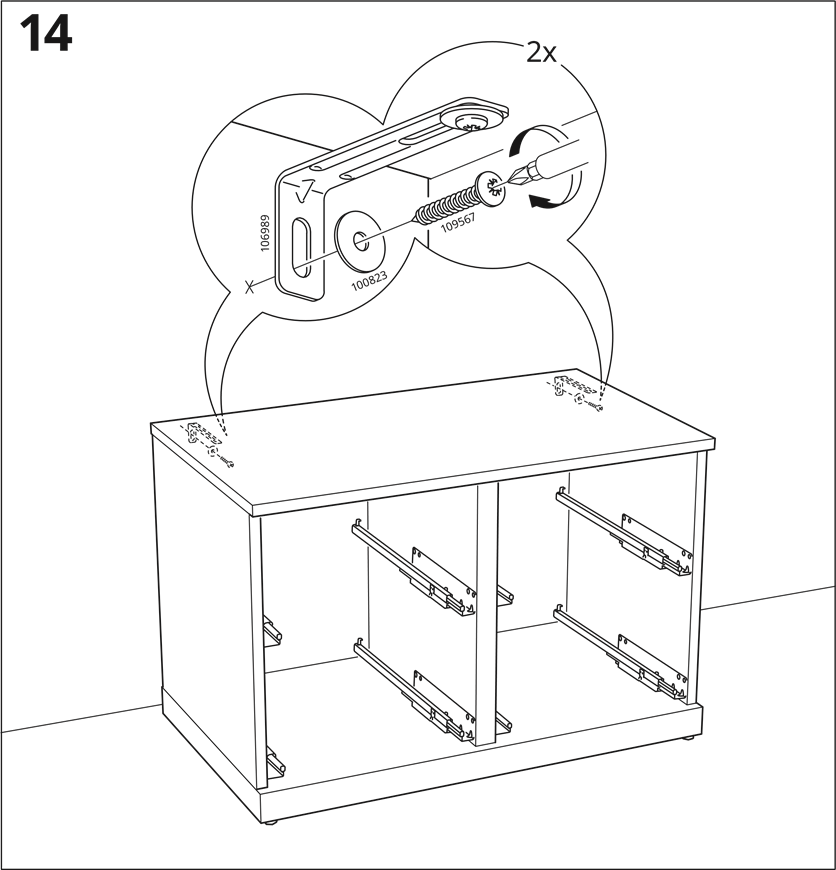 IKEA - NORDLI - Installatie - Stap 23 Installatie - Stap 23