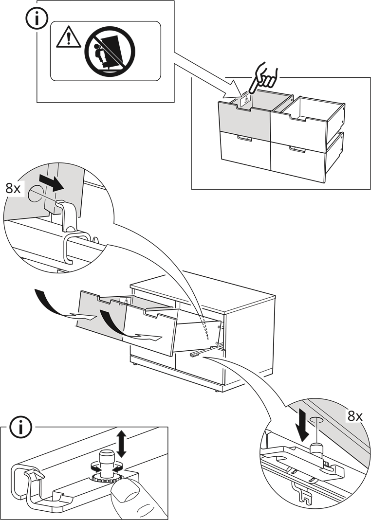 IKEA - NORDLI - Installatie - Stap 29 Installatie - Stap 29