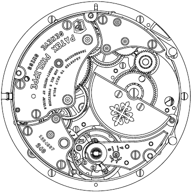 Patek Philippe - WERELDTIJD - UURWERK - Kaliber 240 HU C UURWERK - Kaliber 240 HU C