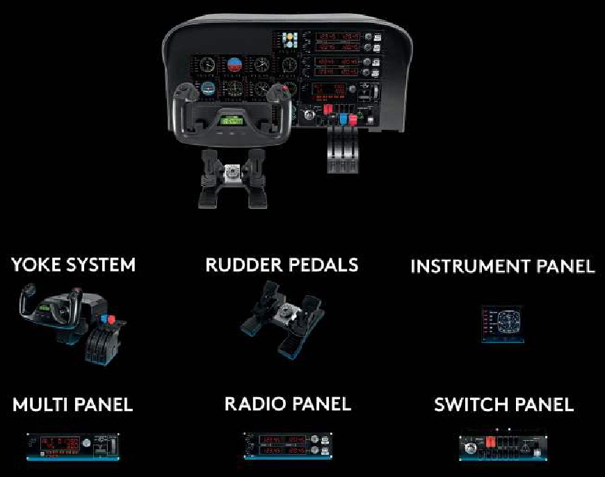 Logitech G - FLIGHT YOKE SYSTEM - AAN DE SLAG - UW SYSTEEM AAN DE SLAG - UW SYSTEEM