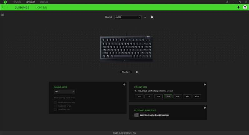 Razer - BLACKWIDOW V4 75% - CONFIGUREREN - TOETSENBORD - Aanpassen CONFIGUREREN - TOETSENBORD - Aanpassen