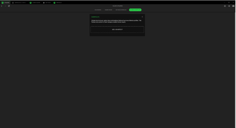 Razer - BARRACUDA X CHROMA - UW APPARAAT CONFIGUREREN - Globale snelkoppelingen toevoegen UW APPARAAT CONFIGUREREN - Globale snelkoppelingen toevoegen