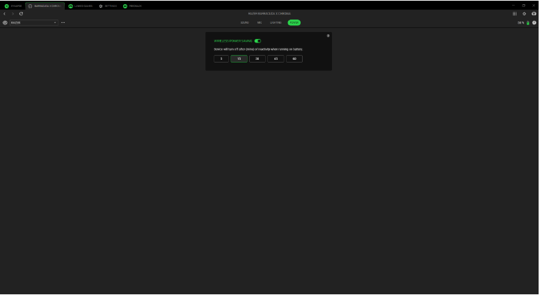 Razer - BARRACUDA X CHROMA - UW APPARAAT CONFIGUREREN - Energiebeheer UW APPARAAT CONFIGUREREN - Energiebeheer