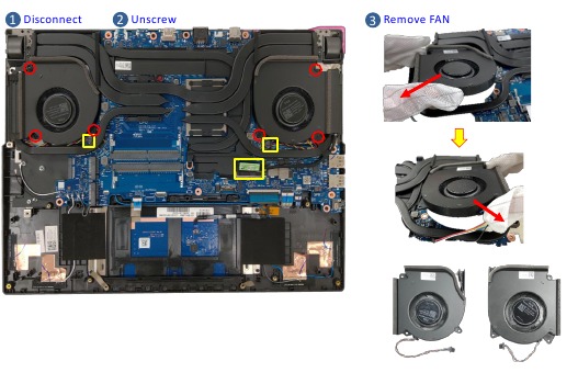 Asus - STRIX G15 Series - VENTILATOR Demontage VENTILATOR Demontage
