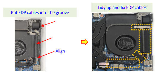 Asus - STRIX G15 Series - THERMISCHE MODULE (met MB) Montage THERMISCHE MODULE (met MB) Montage