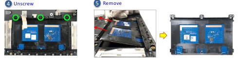 Asus - STRIX G15 Series - TOUCHPAD MODULE Demontage TOUCHPAD MODULE Demontage