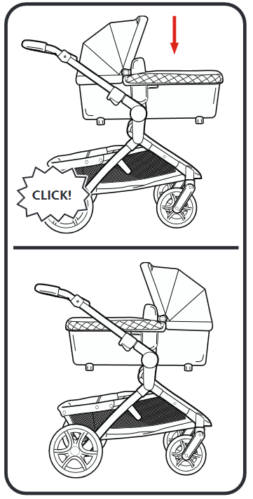 Graco - premier - Bevestigen aan kinderwagen - Stap 1 Bevestigen aan kinderwagen - Stap 1