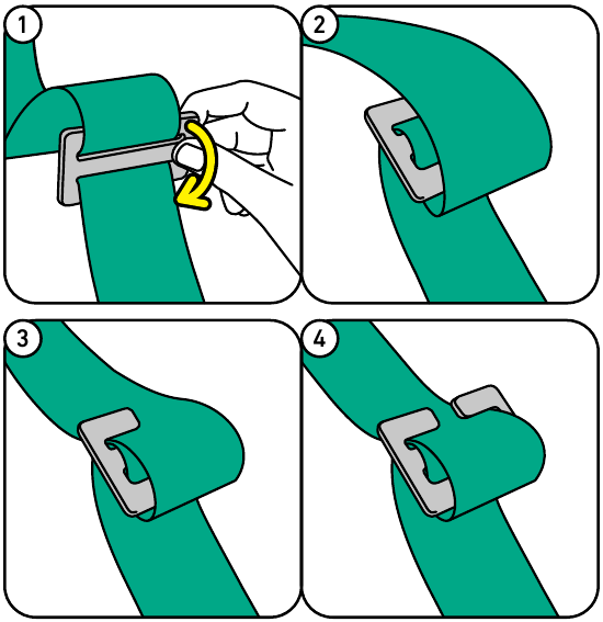 BESAFE - Go Beyond - Een gordelverkorter gebruiken - Stap 3 Een gordelverkorter gebruiken - Stap 3