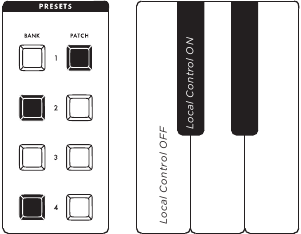 Moog - Subsequent 25 - MIDI ALGEMENE INSTELLINGEN - LOKALE BESTURING MIDI ALGEMENE INSTELLINGEN - LOKALE BESTURING