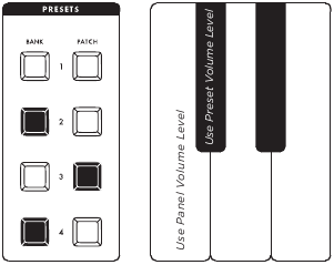 Moog - Subsequent 25 - MIDI ALGEMENE INSTELLINGEN - VOORAF INGESTELD VOLUME GEBRUIKEN MIDI ALGEMENE INSTELLINGEN - VOORAF INGESTELD VOLUME GEBRUIKEN