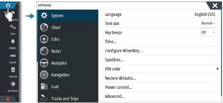 Simrad - NSS evo3 - Software-instellingen - Stap 1 Software Setup - Stap 1
