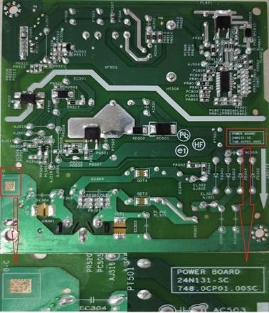 HP - Pro 5 Series - Verwijderen en vervangen - Voedingskaart - Stap 2 Verwijderen en vervangen - Voedingskaart - Stap 2