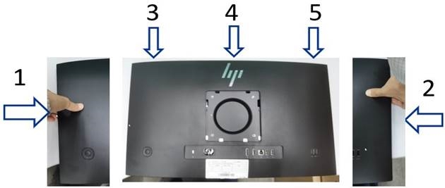 HP - Pro 5 Series - Verwijderen en vervangen - Achterklep - Stap 4 Verwijderen en vervangen - Achterklep - Stap 4