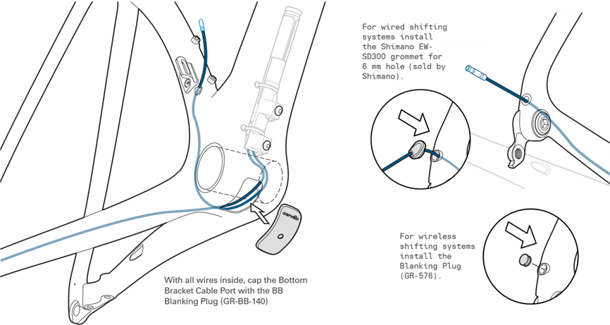 Cervélo - S5 2026 - ELEKTRISCHE BEDRADING ROUTING EN INSTALLATIE - Stap 2 ELEKTRISCHE BEDRADING ROUTING EN INSTALLATIE - Stap 2
