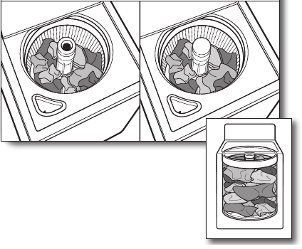 Amana - NTW4605EW0 - Wasgoed in de wasmachine laden Wasgoed in de wasmachine laden
