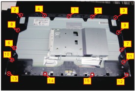 Middelste frame ontgrendelen