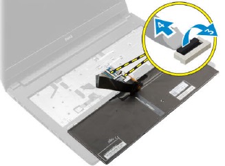 Dell - Latitude 3560 - Het toetsenbord verwijderen - Stap 2 Het toetsenbord verwijderen - Stap 2