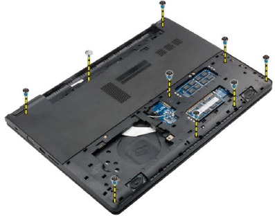 Dell - Latitude 3560 - De palmsteun verwijderen - Stap 1 De palmsteun verwijderen - Stap 1