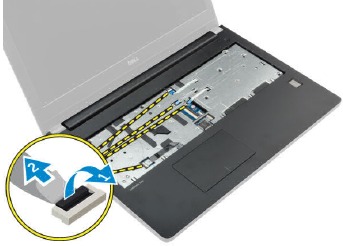 Dell - Latitude 3560 - De palmsteun verwijderen - Stap 2 De palmsteun verwijderen - Stap 2