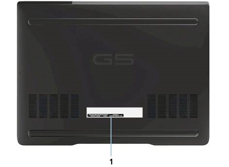 Dell - G5 5590 - Onderkant Onderkant