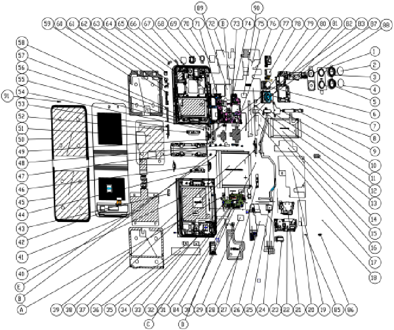infinix - ZERO Flip - Explosiediagram Explosiediagram