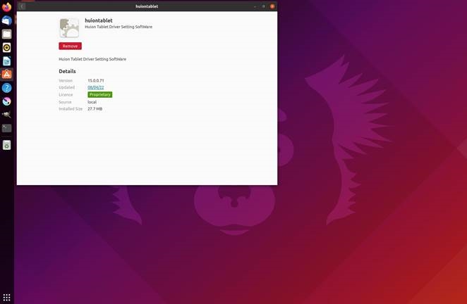 Huion - Kamvas Pro13 - Drivers installeren/verwijderen op Linux-apparaten - Stap 12 Drivers installeren/verwijderen op Linux-apparaten - Stap 12
