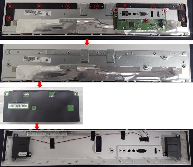 HP - M24fwa - Productdemontageproces - Stap 7 Productdemontageproces - Stap 7