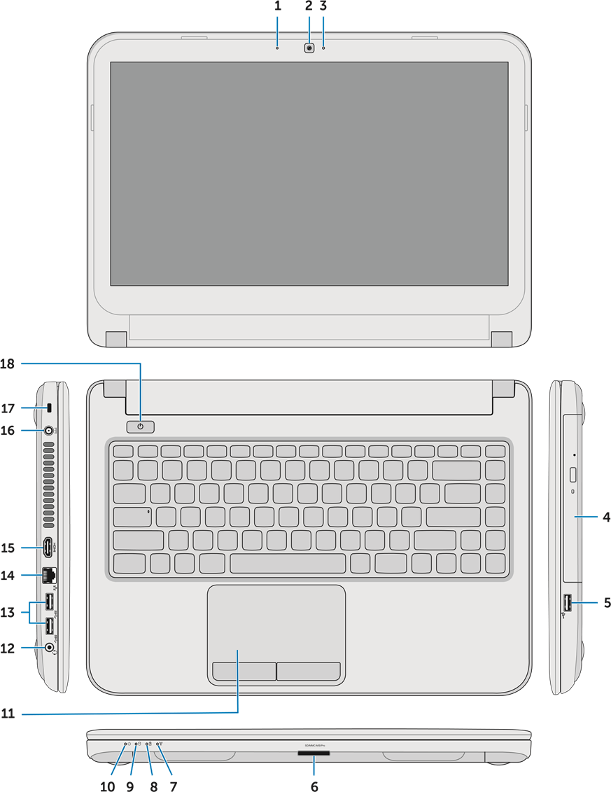 Dell - Inspiron 14 - Computerfuncties Computerfuncties