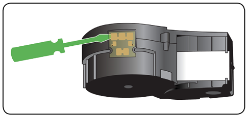 Brady - M211 - De cartridge demonteren - Stap 1 De cartridge demonteren - Stap 1