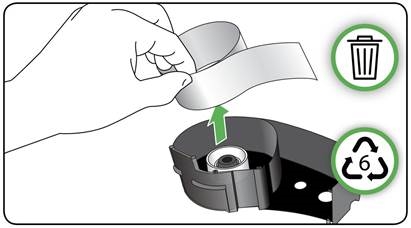Brady - M211 - De cartridge demonteren - Stap 4 De cartridge demonteren - Stap 4