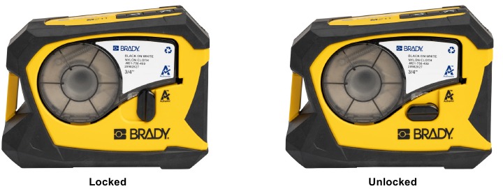 Brady - M211 - Cartridges plaatsen - Stap 1 Cartridges plaatsen - Stap 1