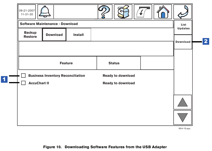 Veeder-Root - TLS-450 Series - Procedure voor functie-upgrade - Stap 1 Procedure voor functie-upgrade - Stap 1