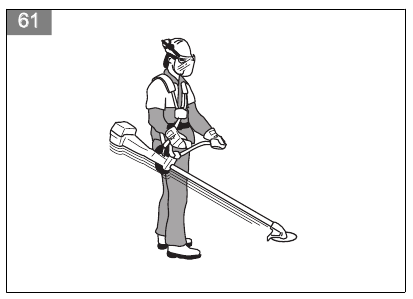 Husqvarna - 135R - Correcte balans van het product - Stap 1 Correcte balans van het product - Stap 1