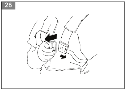 Husqvarna - 135R - Een controle uitvoeren van het snelontgrendelingsmechanisme Een controle uitvoeren van het snelontgrendelingsmechanisme