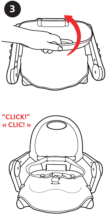 Chicco - Pocket Snack - Hoe de zitverhoger te gebruiken - Stap 3 Hoe de zitverhoger te gebruiken - Stap 3