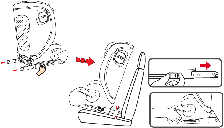 MS - BETA - Installatie voor ISOFIX-bevestiging Installatie voor ISOFIX-bevestiging