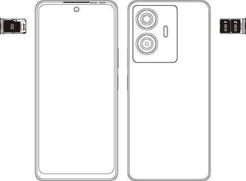 infinix - HOT 30 5G - SIM-/SD-kaart installeren SIM-/SD-kaart installeren