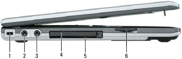 Dell - Latitude D430 - Over uw product - Linkeraanzicht Over uw product - Linkeraanzicht