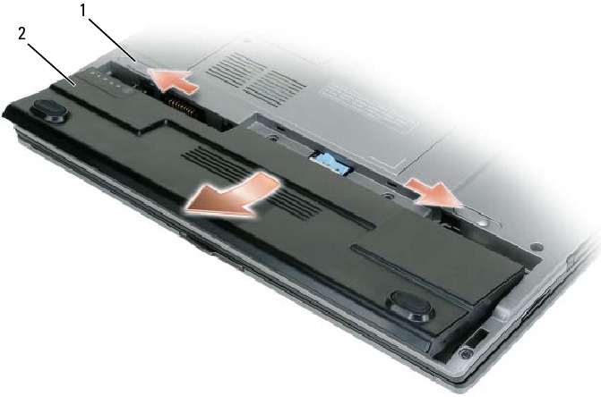 Dell - Latitude D430 - De accu vervangen De accu vervangen