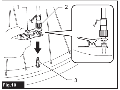 Makita - DMP181 - De Engelse ventieladapter gebruiken De Engelse ventieladapter gebruiken