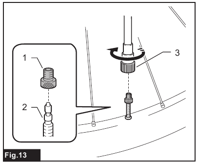 Makita - DMP181 - De Presta-ventieladapter gebruiken - Stap 2 De Presta-ventieladapter gebruiken - Stap 2