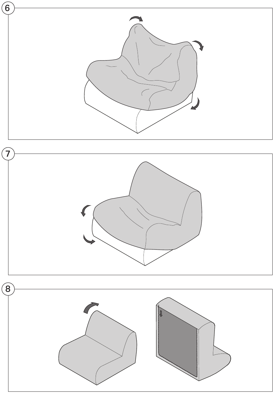 KING - 1977 Sofa - Montage - Stap 6 Montage - Stap 6