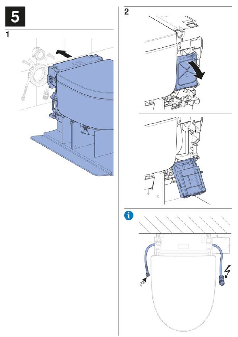 Geberit - AQUACLEAN MERA - Installatie - Stap 12 Installatie - Stap 12