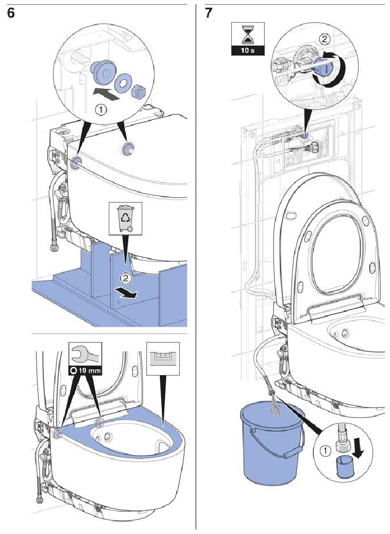 Geberit - AQUACLEAN MERA - Installatie - Stap 14 Installatie - Stap 14