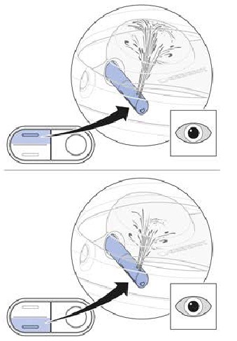 Geberit - AQUACLEAN MERA - De sproeifuncties testen - Stap 4 De sproeifuncties testen - Stap 4