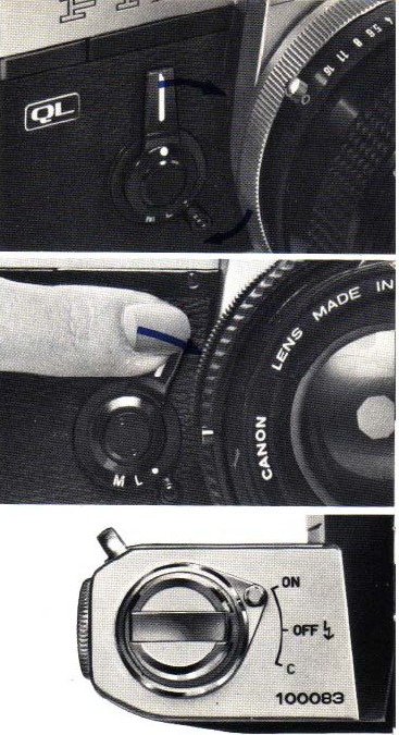 Canon - FTb - Belichtingsinstellingen - Stap 2 - Stop-Down Meting Belichtingsinstellingen - Stap 2 - Stop-Down Meting